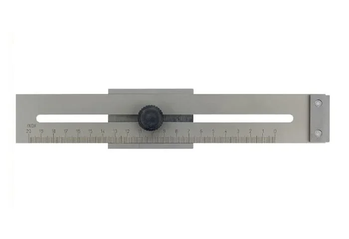 Limit Marcador de trazado 0-300mm, precisión para carpintería y metalurgia, diseño ergonómico y resistente, medición exacta, ideal para trazado profesional, color metálico.