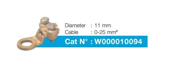 Lincoln Electric W000010094 Terminales de Cables para 0-25 mm2 Cable, D11 mm