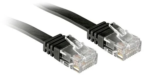 LINDY 0.3m Cat.6 – Cable de Red (0,3 m, Cat6, RJ-45, RJ-45, Negro)