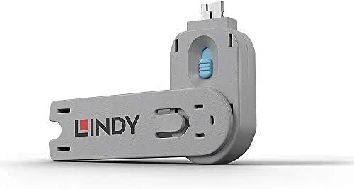 Lindy 40622 bloqueador de puerto Llave de bloqueador de puerto USB tipo A Azul Acrilonitrilo butadieno estireno (ABS) 1 pieza(s)