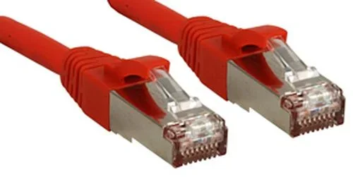 Lindy 45624 – Cable de Red (3 m, Cat6, SF/UTP (S-FTP), RJ-45, RJ-45, Rojo)