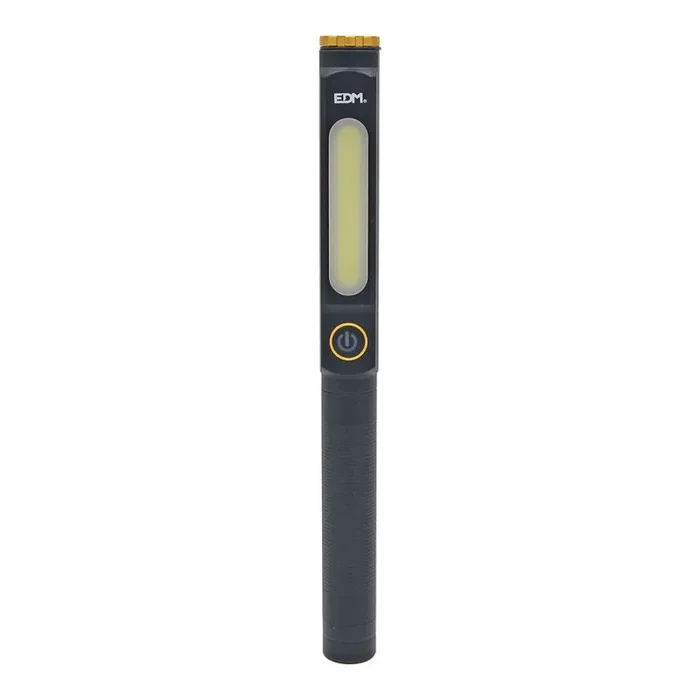 Linterna de trabajo LED recargable (8W 6500K 500lm) con 3 modos diferentes IP44 color negro