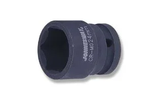 Llave de Impacto 6 Puntos 1/2 16mm CR-MO Jonnesway – Herramienta de Impacto, Alta Resistencia, Ideal para Trabajos Pesados, Color Gris