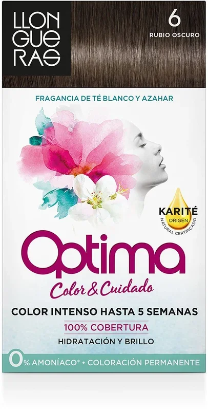 LLONGUERAS OPTIMA tinte Rubio Oscuro Nº 6 caja 1 ud