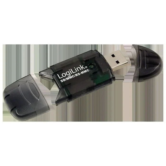 LogiLink Cardreader USB 2.0 Stick external for SD/MMC lector de tarjeta Negro