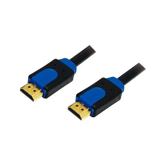 LogiLink CHB1103- Cable HDMI High Speed con Ethernet (v1.4, 2x 19-pin macho, conector de oro, 3 m) negro
