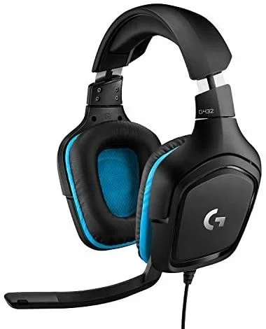 Logitech G G432 Auriculares Alámbrico Diadema Juego Negro, Azul