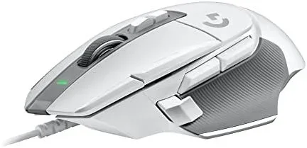 Logitech G G502 X Ratón con cable – LIGHTFORCE, Botones principales híbridos óptico-mecánicos, Captor gaming HERO 25K, compatible con PC – macOS/Windows – Blanco