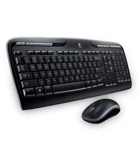 Logitech Wireless Combo MK330 teclado Ratón incluido USB Griego Negro