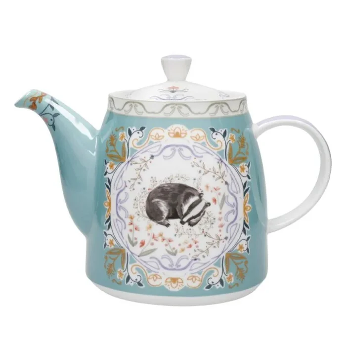 London Pottery Tetera en forma de campana con infusor para té suelto, 1 L, tejón