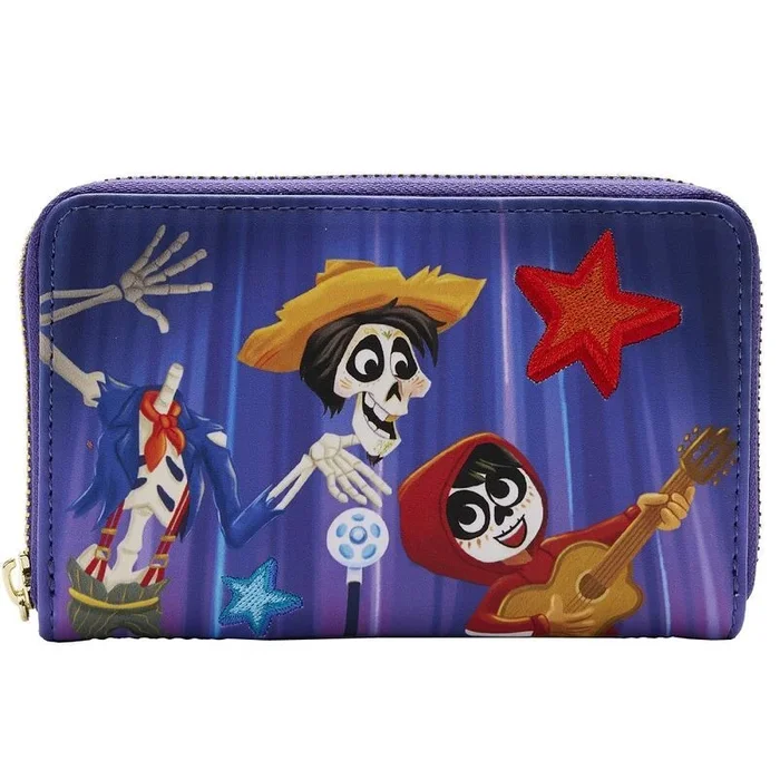 Loungefly Plegable, Cartera con Cremallera Coco-Miguel y Hector Unisex Adulto, Multicolor, Estandar