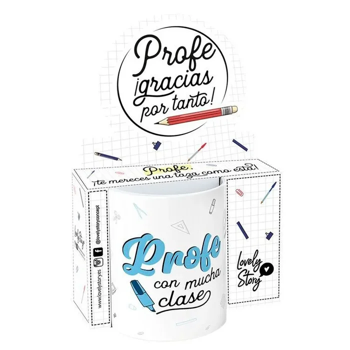 LOVELY STORY Taza – Profe Con Mucha Clase 330ml