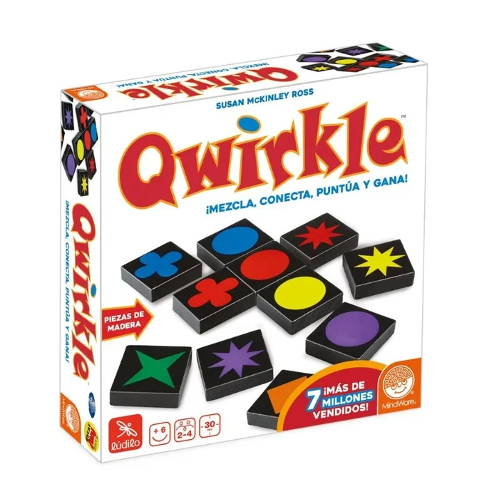 Ludilo – Qwirkle | Juegos De Mesa Niños 6 Años O Más | Juegos Educativos 6 Años O Más | Juego De Mesa De 2 A 4 Jugadores | Regalos para Niños Y Adultos