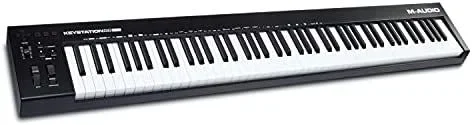 M-Audio Keystation 88 MK3 – Teclado controlador MIDI USB con 88 teclas semipesadas para manejar sintetizadores virtuales y parámetros de DAW