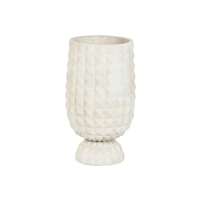 Macetero home esprit arcilla fibra moderno 35 x 35 x 60 cm