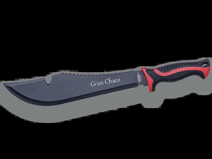 Machete JKR «Gran Chaco» con Mango de Goma y Hoja de 33 cm. Incluye Funda de Nylon – JKR582.