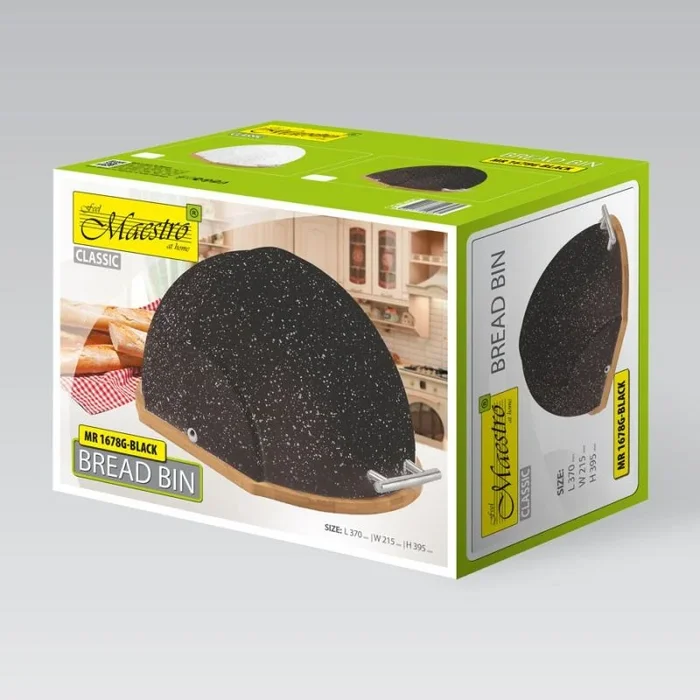 Maestro mr-1678g-black bread loaf, black