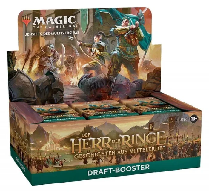 Magic the gathering der herr der ringe: geschichten aus mittelerde caja de sobres de draft (36) alemán