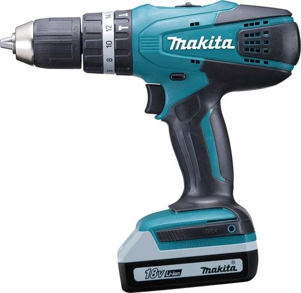 Makita HP457DWEX2 taladro Sin llave 1,7 kg Multicolor