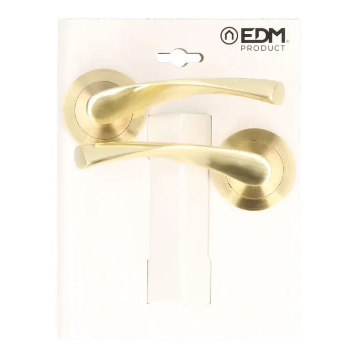 Manilla con roseta EDM 85438 707 Aluminio Ø 50 mm – Marca: EDM Product – EAN: 8425998854381