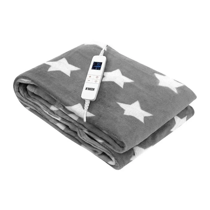 Manta eléctrica noveen eb651 gris estrella super suave 180x130cm