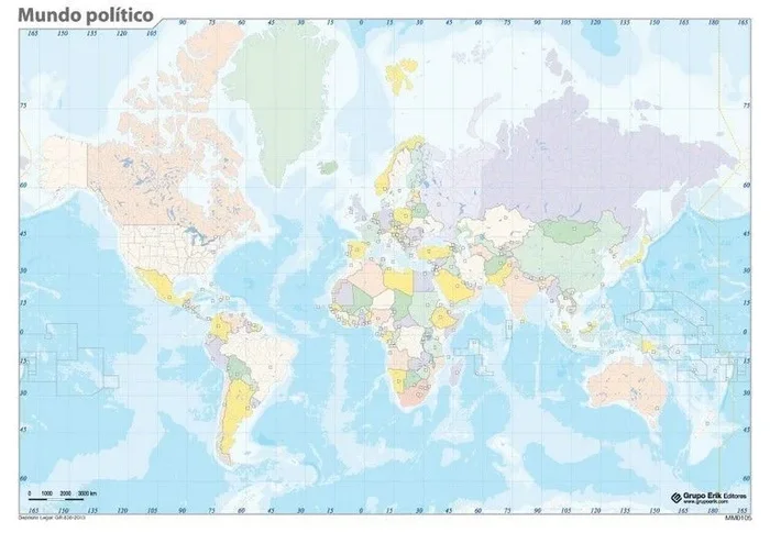 Mapa mudo es mundo politico