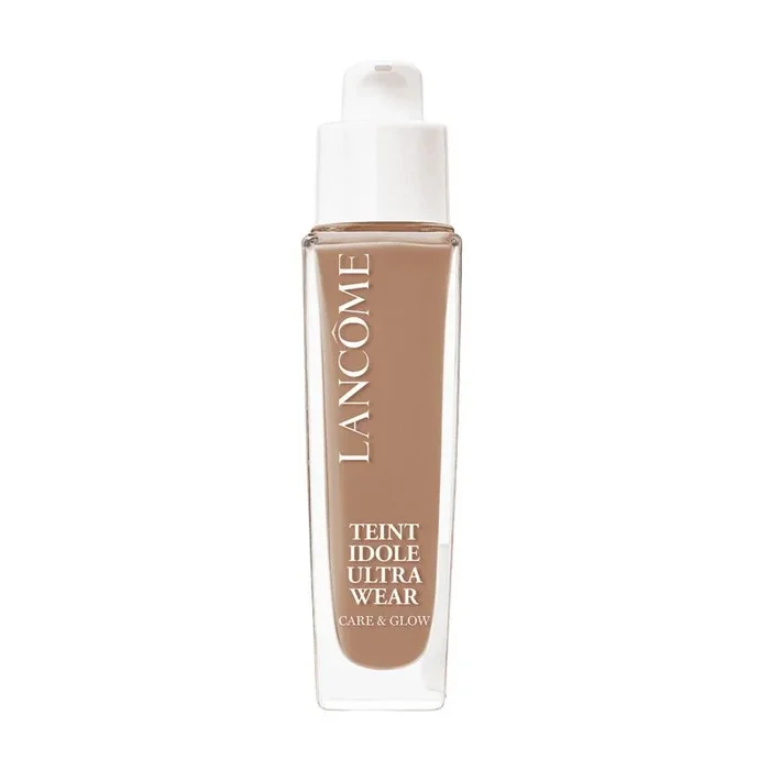 Maquillaje de la marca Lancome: base fluída para rostro, Teint Idole Ultra Wear Base Care&Glow 430C (30 mililitros)