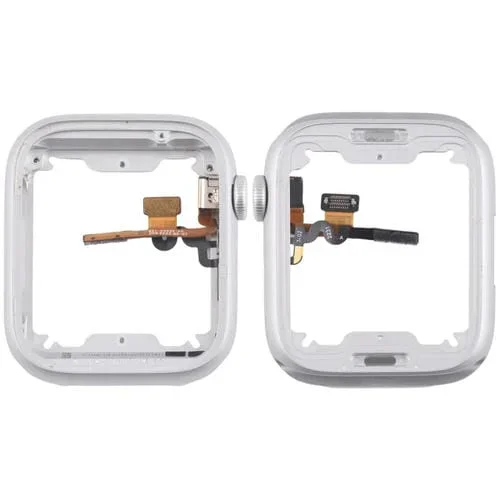 Marco Central Apple Watch Series 8 / 9 45mm LTE con Placa de Bisel y Eje Giratorio (Plata)
