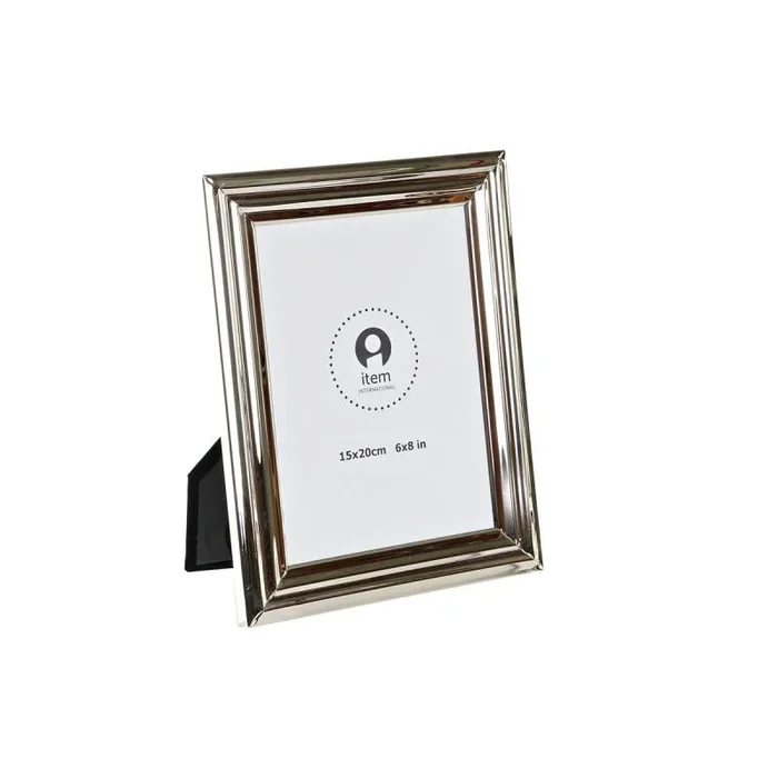 Marco de fotos dkd home decor plateado metal 20 x 2 x 25 cm tradicional