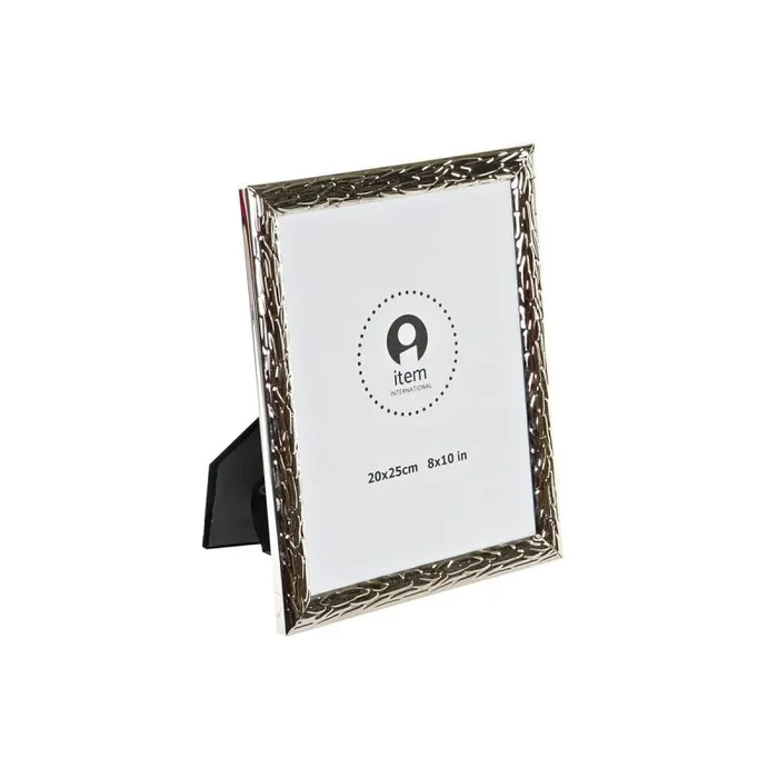Marco de fotos dkd home decor plateado metal 22 x 2 x 27 cm tradicional