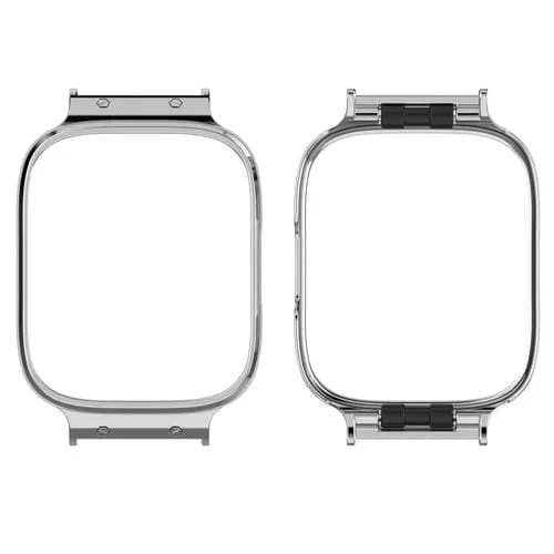 Marco Protector de Reloj de Metal para Redmi Watch 3 Lite y Watch 3 (Plata)