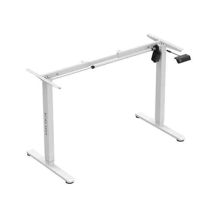 MARK ADLER Xeno 2.1 Marco de escritorio eléctrico | Patas de mesa ajustables Altura | Panel de control 73 cm-119 cm | Carge Max 80 kg | Diseño ergonómico | Trabajo sentado de pie | Blanco