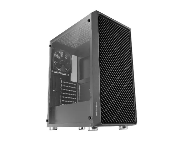 Mars Gaming MC-3000 Negro, Semitorre Gaming ATX, Ventana Completa Cristal Templado, Frontal Metal-Mesh, 4x Ventiladores 120mm