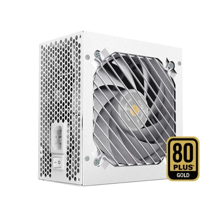 Mars Gaming MPB1000SIM, Fuente Alimentación Full Modular ATX 1000W, 7 Años Seguridad, 80Plus Gold 90%, Ventilador SI Extreme Silence 140mm, Tecnologías AI2-RPM, DC-DC y SMD, ATX 3.1 y PCIe 5.1, Blanco