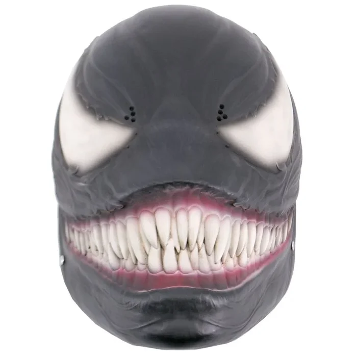 Mascara Funcional de Venom, Réplica no Oficial de color negro con detalles bien acabados, fabricada en polímero