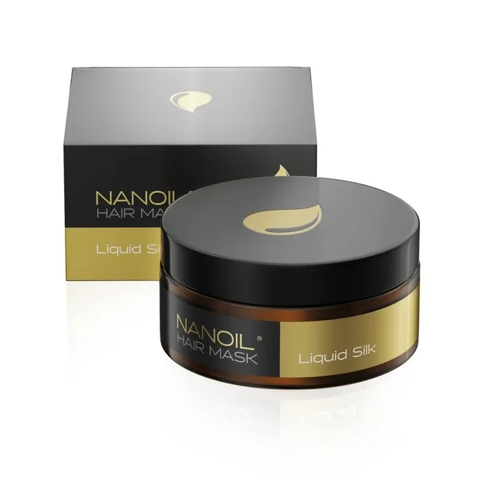 Mascarilla capilar con seda líquida Nanoil Liquid Silk Hair Mask 300 ml – regeneración, suavidad, salud y brillo, reconstrucción y resistencia