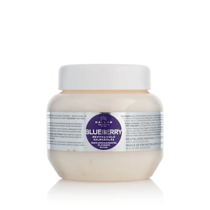 Mascarilla capilar revitalizante de arándanos Kjmn – 275 ml.