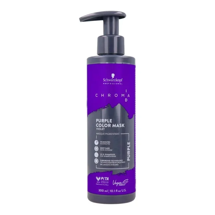 Mascarilla de coloración semipermanente schwarzkopf igora chroma morado 300 ml