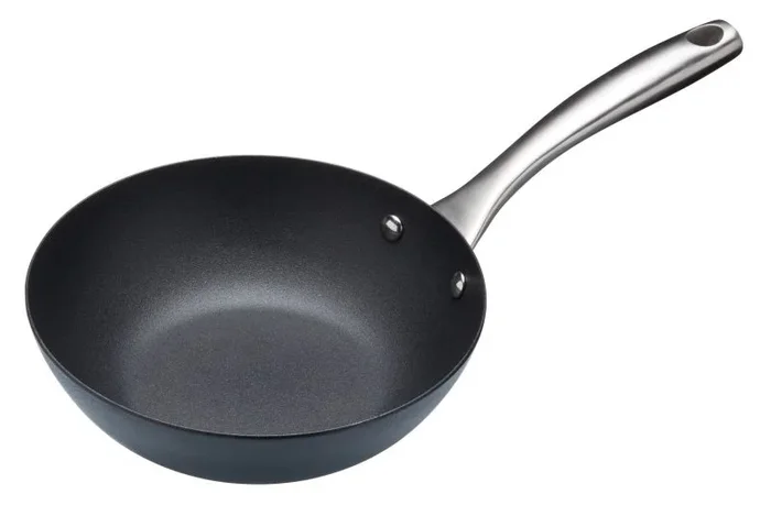 MasterClass – Wok Profesional (Antiadherente, inducción, 20 cm), Negro, 20 cm