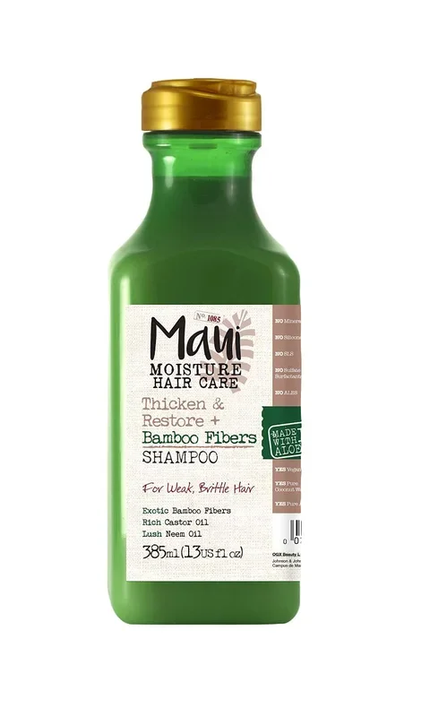 Maui Moisture Champú Bambú Fibras 13 ml (Grueso/Restauración) (385ml)