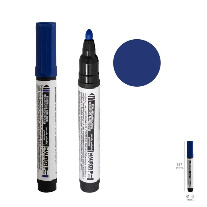 MAURER 2342710 Rotulador Permanente Profesional Azul, Multicolor