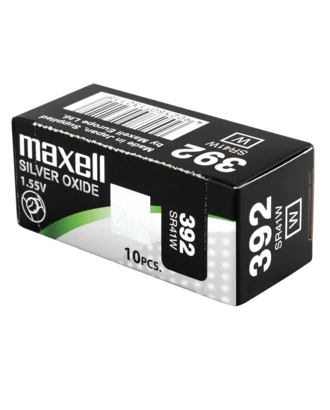 Maxell 18290800 pila doméstica Batería de un solo uso SR41W Óxido de plata
