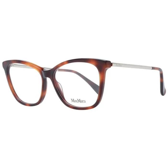 MAXMARA MM5009 Gafas, Shiny Classic Havana, Oro pálido Brillante, 54 para Mujer