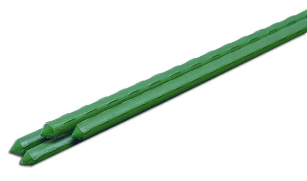 Maxpack 10 varillas para plantas en diferentes tamaños, diseñadas para brindar estabilidad y soporte en cultivos como tomates, con alta resistencia y durabilidad.