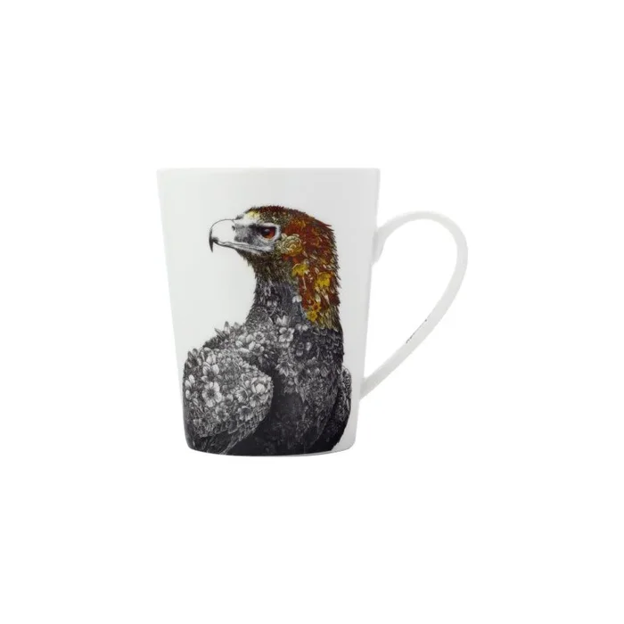 Maxwell & Williams Marini Ferlazzo Birds Taza con Diseño de Cacatúa Galah Australiana de Porcelana Fina, 450 ml – Blanco