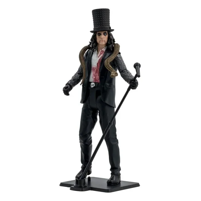 McFarlane Toys Music Maniacs Metal Alice Cooper – Figura de acción Coleccionable con Accesorios y Tarjeta de Arte