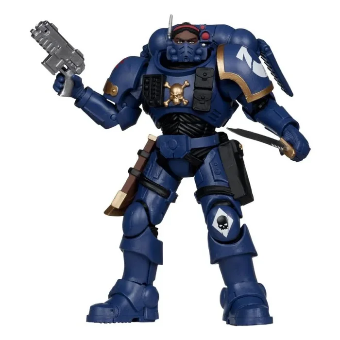 McFarlane Warhammer 40.000 – Figura de acción de Teniente en Phobos Armor (Ultramarines), 18 cm