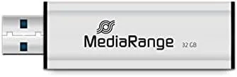 MediaRange MR916 unidad flash USB 32 GB USB tipo A 3.2 Gen 1 (3.1 Gen 1) Negro, Plata