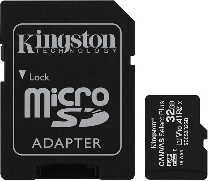 Memoria Sd Micro 32gb Clase 10 Kingston + Adaptador Canvas Select 100mb/s Sdcs2/32gb