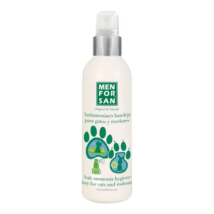 MENFORSAN Antiamoniaco Natural para Bandejas de Gatos y Roedores – Elimina Olores de Orina, Seguro y Eficaz, 125 ml